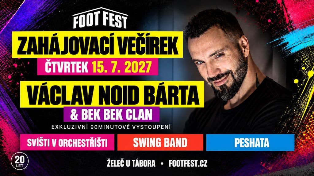 Footfest 2027 – zahajovací večírek